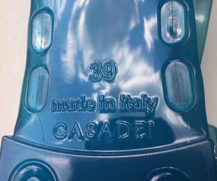 Сланцы сандалии новые casadei италия 39 размер голубые силикон стразы сваровски кристаллы swarovski