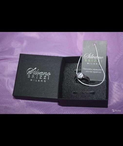 Кольцо новое серебро камень фианит циркон 16-19 раздвижное украшение ювелирной женское аксессуары