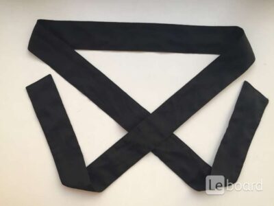 Пояс лента ткань черная аксессуар на волосы голову ремень 12 см ширина украшение бижутерия мода стил